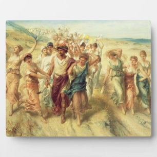 The Poet Anacreon (570-485 v.Chr.) met zijn Muses, Fotoplaat