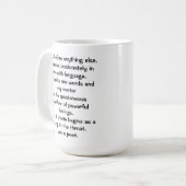 The Poet's Creed Mug Koffiemok (Voorkant links)