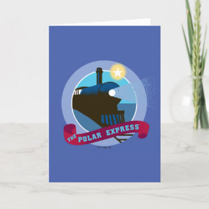 The Polar Express Vintage Trein Badge Feestdagen Kaart