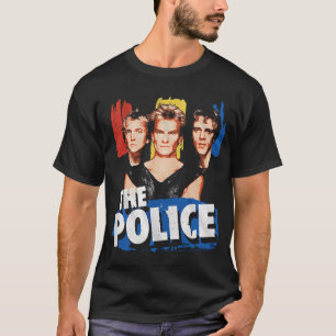 The Police Classic Rock Band Portret Grafisch Desi T-shirt