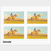 The Pony Boy, 1920 van Maynard Dixon Rechthoekige Sticker (Vel)