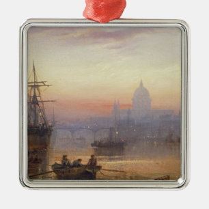 The Pool of London op Sundown, 1876 Metalen Ornament