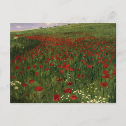The Poppy Field, 1896 Briefkaart (Voorkant)