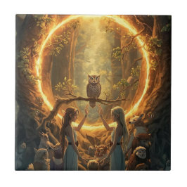 The Portal Between Trees Tegeltje