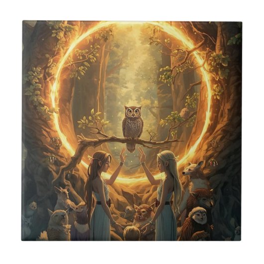 The Portal Between Trees Tegeltje (Voorkant)