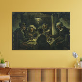 The Potato Eaters / 1885 / Van Gogh / Canvas Afdruk (Insitu (Woonkamer))