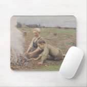 The Potato Gatherers, 1898 Muismat (Met muis)