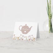 Thé Pour Deux Cartes de remerciements Floraux (Devant)