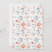 Thé pour deux invitations d'anniversaire (Dos)