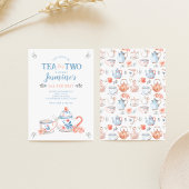 Thé pour deux invitations d'anniversaire