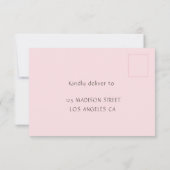 Thé Pour Trois Pink Floral 3e Anniversaire Carte R (Dos)