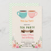 Thé pour une invitation à deux ans (Devant / Derrière)