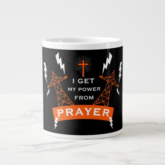 The Power Of Prayer Extra Grote Beker (Voorkant)