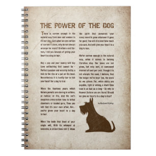The Power of the Dog Gedicht - Rudyard Kipling Notitieboek