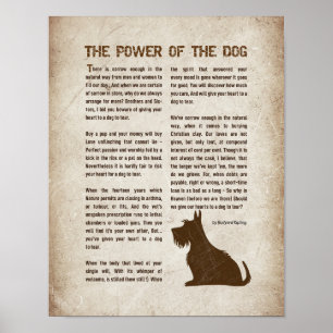 The Power of the Dog Gedicht - Rudyard Kipling Poster
