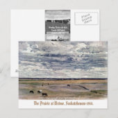 "The Prairie at Elstow, Saskatchewan-1914" Briefkaart (Voorkant / Achterkant)