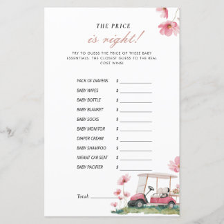 The Price is Right Let's Par-tee Baby Shower Spel