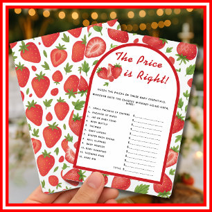 The Price is Right Strawberry Berry Sweet Spel Kaart
