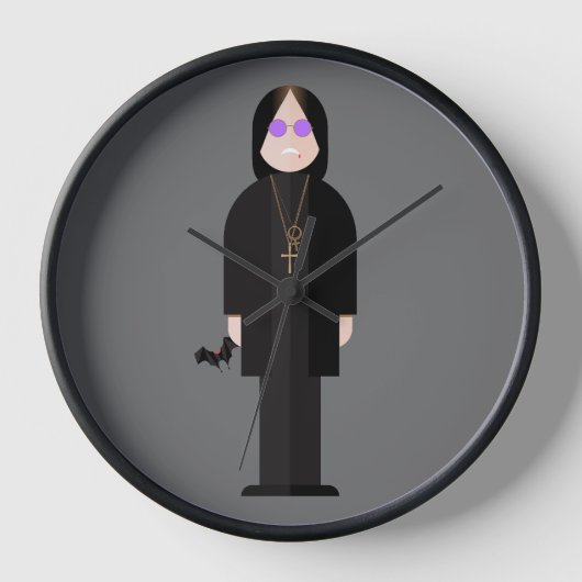 The Prince of Darkness - Rock Legend Wall Clock (Voorkant)