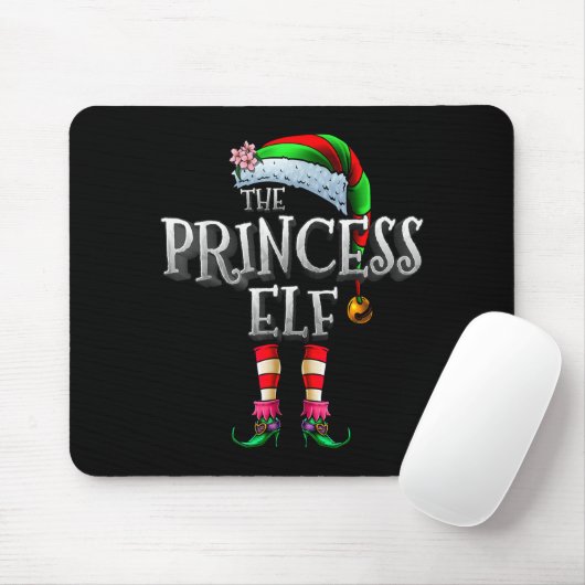 The Princess Elf Shirt Matching Family Funny Chris Muismat (Met muis)