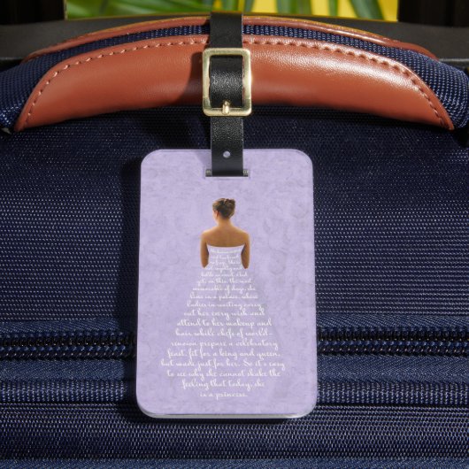 The Princess Luggage Tag Bagagelabel (Voorkant Insitu 2)