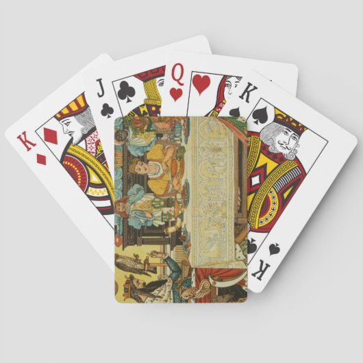 The Princess Shares her Dinner with the Frog from Pokerkaarten (Achterkant)