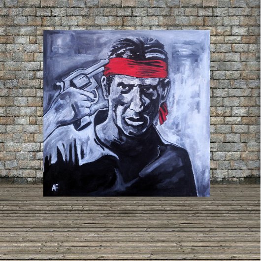 The Prisoner Painting by Alfred Fox Canvas Afdruk