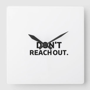 The Private Timekeeper   Don't Reach Out Wall  Vierkante Klok