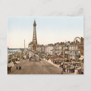 The Promenade, Blackpool, Engeland Briefkaart
