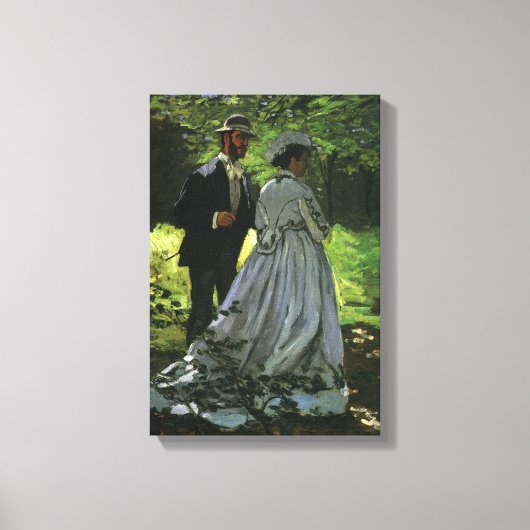 The Promenaders, alias The Strollers van Claude Mo Canvas Afdruk (Voorkant)
