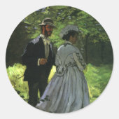 The Promenaders, alias The Strollers van Claude Mo Ronde Sticker (Voorkant)