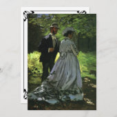 The Promenaders (The Strollers) van Monet Wedding Save The Date (Voorkant / Achterkant)