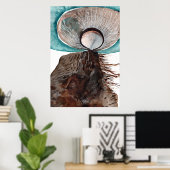 The Protector - Mixed Media Abstract Spirit Guide Poster (Thuiskantoor)