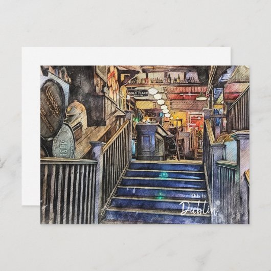 The Pubs of Dublin-Ireland Briefkaart (Voorkant / Achterkant)