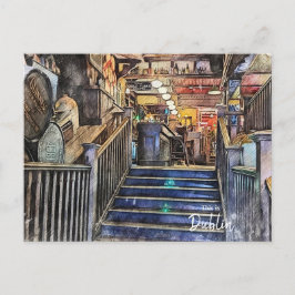 The Pubs of Dublin-Ireland Briefkaart