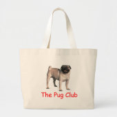 The Pug Club Grote Tote Bag (Voorkant)