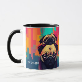 "The Pug Mug" - Tan Pug Dog Coffee Mug Mok