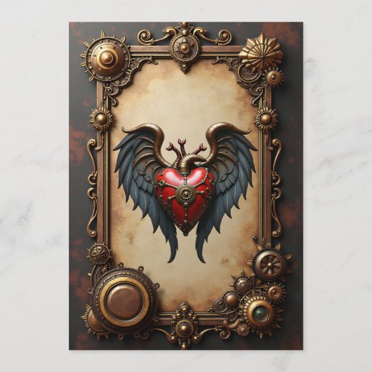 The pulsating heart of mechanics, menu (Achterkant)