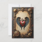 The pulsating heart of mechanics,  RSVP kaartje (Achterkant)