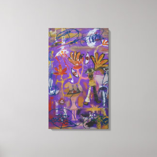 The Purple Signs Canvas Afdruk