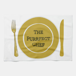 The Purrfect Chef- Funny Kitchen Towels Theedoek