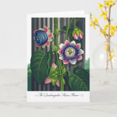 The Quadrangular Passion Flower Modern Botanical Kaart (Gele Bloem)