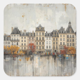 The Quarters Design 02  Vierkante Sticker