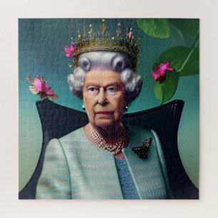 The Queen AI Generated Art Jigsaw Puzzle