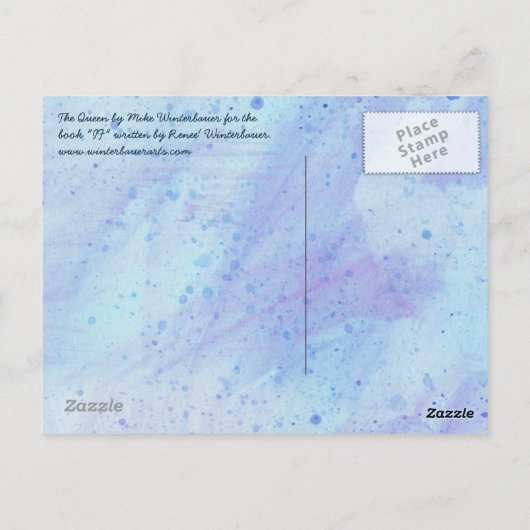 The Queen briefcard by Mike Winterbauer Briefkaart (Achterkant)