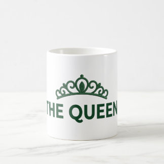 The Queen Coffee Mug - Emerald Green Tiara Crown M Magische Mok