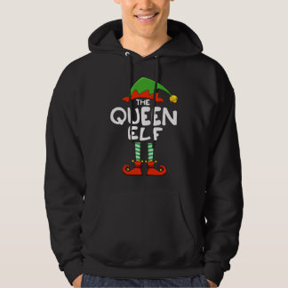 The Queen Elf Funny Matching Family Kerstmis Hoodie