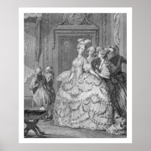 The Queen's Lady-in-Waiting, gegraveerd door P.A. Poster
