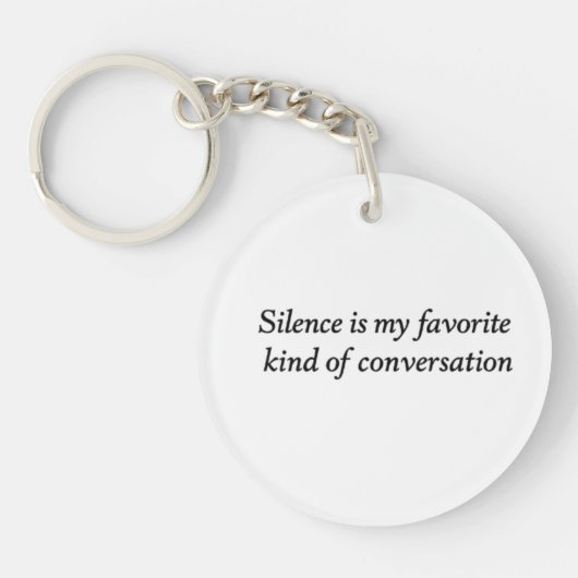 The Quiet Conversation Sleutelhanger (Voorkant)