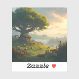 The Quiet Farm - Square Vinyl Sticker